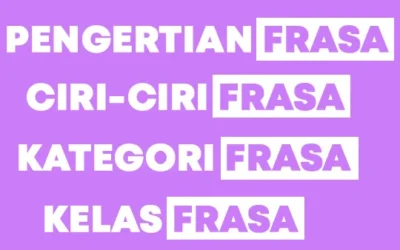 Frasa: Pengertian, Ciri-ciri, Jenis, Kategori dan Kelas Frasa