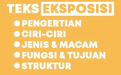 Pengertian Teks Eksposisi, Ciri-ciri, Jenis, Tujuan, Struktur dan Penggunaan