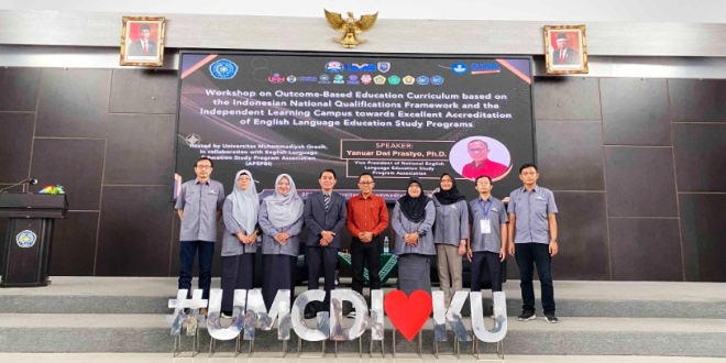 Pend Bahasa Inggris UMG Gelar Workshop OBE Siap Tingkatkan Kualitas Prodi PBI Se Jawa Timur