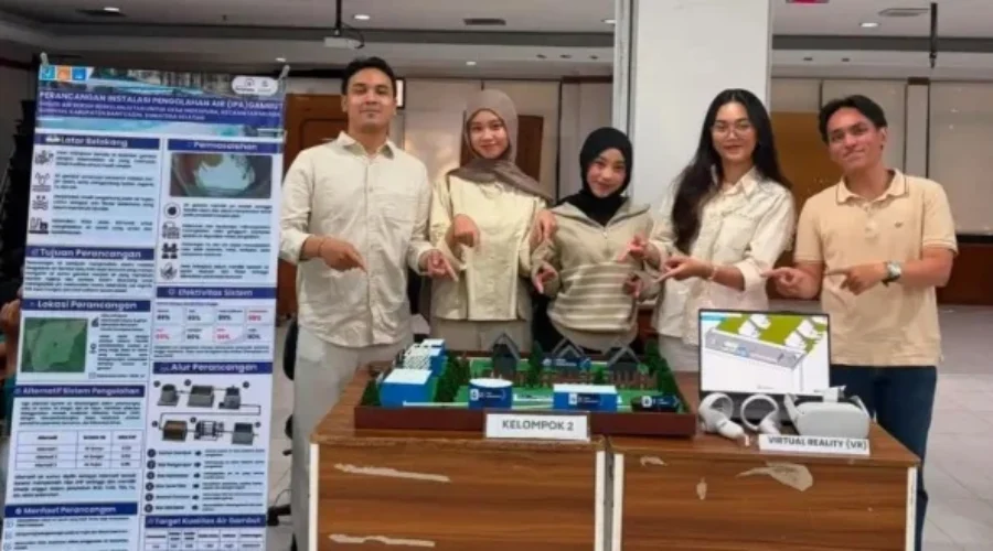 Mahasiswa Universitas Pertamina Sulap Air Gambut Jadi Air Bersih